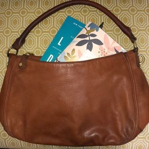J. Crew leather handbag, 3 large compartments!